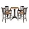 International Concepts Round 42 in W, 42 in L, 36.3 in H, Wood, Hickory/Washed Coal K45-42DPT-27B-S102-4 - alternate 3